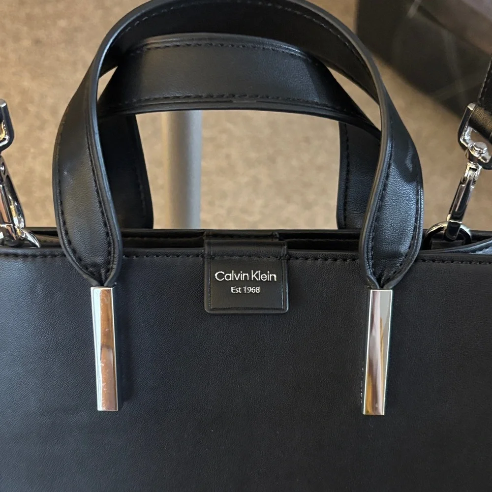 Calvin Klein Black Satchel Bag - Picture 2 of 7